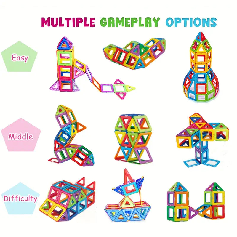 Vibrant Colours Big Size Magnetic Construction Building Blocs